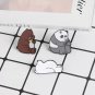 We Bare Bears Brown Bear Enamel Pin Brooches Lapel Badge Korean Kawaii Cute Animal