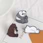 We Bare Bears Panda Bear Enamel Pin Brooches Lapel Badge Korean Kawaii Cute Animal
