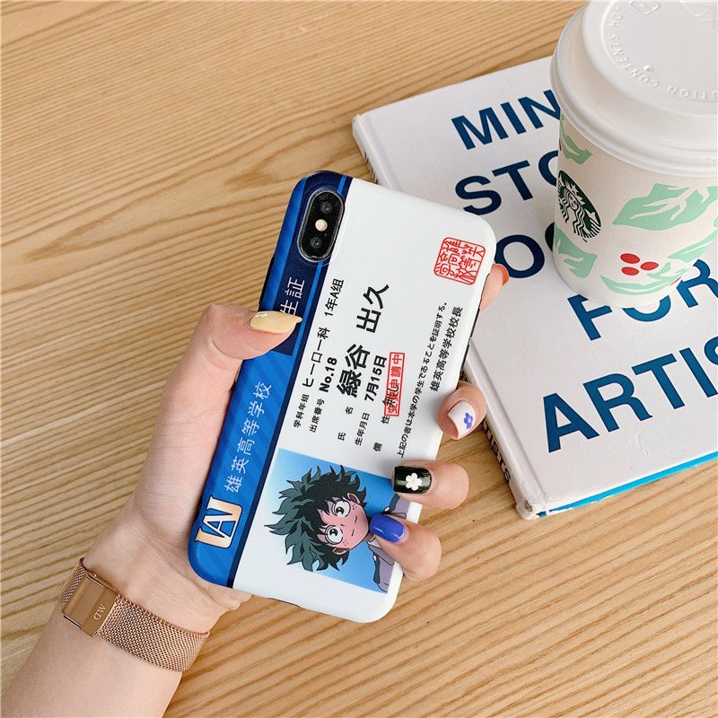 My Hero Academia UA High School Phone Case Izuku Midoriya iPhone 6 6s 7 8 X XS Max XR