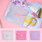 Kawaii Cute Bentoy Silver Sparkling Glitter Sanitary Bag Pads Tampons Pouch Napkin Makeup Bag
