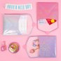 Kawaii Cute Bentoy Silver Sparkling Glitter Sanitary Bag Pads Tampons Pouch Napkin Makeup Bag