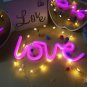 Love Neon Lights Sign Led Night Light Battery USB Charging Decorative Novelty Lamp Home