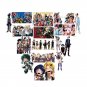 50 PCS Sticker Set My Hero Academia Laptop Phones Suitcase Bike Car Skateboard Decal Anime Japanese