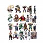 50 PCS Sticker Set My Hero Academia Laptop Phones Suitcase Bike Car Skateboard Decal Anime Japanese