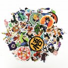 50 PCS Sticker Set Dragon Ball Z Laptop Phones Suitcase Bike Car Skateboard Decal Anime Japanese