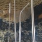 Environmental Silver 5pcs Reusable Stainless Steel Straw Metal Smoothies Boba with Brush Bag