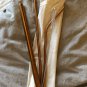 Environmental Rose Gold 5pcs Reusable Stainless Steel Straw Metal Smoothies Boba with Brush Bag