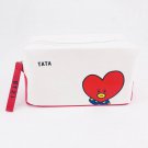 BTS Bangtan Boys BT21 Tata Pencil Case Stationery Pouch Bag School Supplies Kpop Canvas