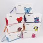 BTS Bangtan Boys BT21 Tata Pencil Case Stationery Pouch Bag School Supplies Kpop Canvas