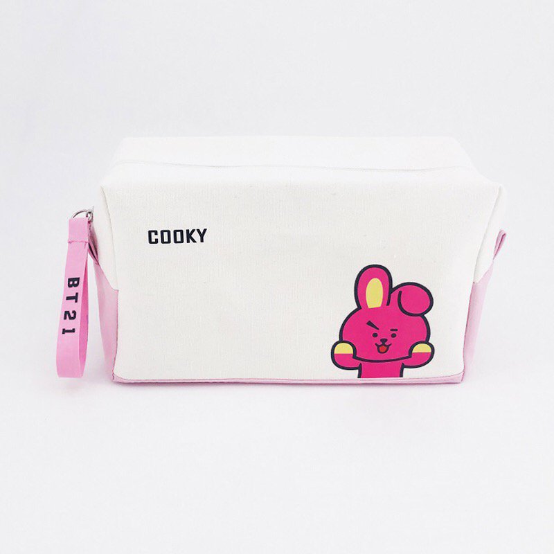 BTS Bangtan Boys BT21 Cooky Pencil Case Stationery Pouch Bag School ...