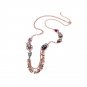 Vintage Insect Bugs Long Chain Necklace Brass Acrylic Crystal Glass Women Fashion Jewelry