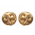 Vintage Retro Moon Sun Round Stud Earrings Exquisit Women Party Jewelry Korean Trendy