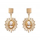 Simulated Pearls Drop Earrings Charms Bridal Dangle Korean Elegant Earrings Bijoux Jewelry