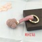 Rhinestone Crystal Keychain Keyring Tassel Mickey Bear BallPendant Bag Pendant Accessory Woman