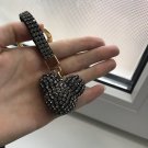 Rhinestone Crystal Keychain Keyring Tassel Mickey Bear BallPendant Bag Pendant Accessory Woman