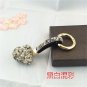 Rhinestone Crystal Keychain Keyring Tassel Mickey Bear BallPendant Bag Pendant Accessory Woman