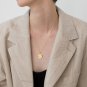 Gold Color Coin Eye Pendant Necklaces Simple Round Disc Layered Choker Boho Jewelry