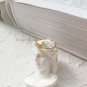 Trendy Minimalist 925 Sterling Sliver Small Eye Rings Women Open Stacking Rings