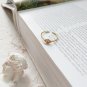Trendy Minimalist 925 Sterling Sliver Small Eye Rings Women Open Stacking Rings