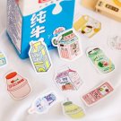 50Pcs Cute Japanese Milk Drink Stationery Stickers Kawaii Paper Kids DIY Scrapbooking Diary