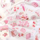 50Pcs Cute Japanese Pastel Pink Stationery Stickers Kawaii Paper Kids DIY Scrapbooking Diary