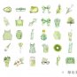 50Pcs Cute Japanese Green Fruit Stationery Stickers Kawaii Paper Kids DIY Scrapbooking Diary