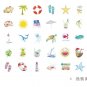 50Pcs Cute Japanese Travel Summer Stationery Stickers Kawaii Paper Kids DIY Scrapbooking Diary