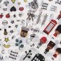 6 pcs/pack Paris London Travel Sticker Decoration Scrapbooking Label Kawaii Korean Stationery