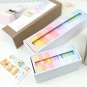 12 Pcs/lot Thin Rainbow Decorative Washi Tape Adhesive Tape Masking School Supplies Stationery