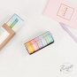 12 Pcs/lot Thin Rainbow Decorative Washi Tape Adhesive Tape Masking School Supplies Stationery