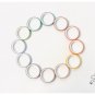 12 Pcs/lot Thin Rainbow Decorative Washi Tape Adhesive Tape Masking School Supplies Stationery