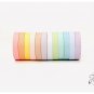 12 Pcs/lot Thin Rainbow Decorative Washi Tape Adhesive Tape Masking School Supplies Stationery