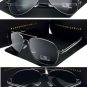 2019 Pilot Sunglasses Men Polarized UV400, High Quality Memory Metal Big Frame Pilot Sun Glasses