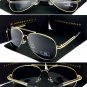 2019 Pilot Sunglasses Men Polarized UV400, High Quality Memory Metal Big Frame Pilot Sun Glasses