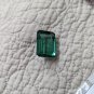 Large Moldavite Polished Faceted Emerald cut Stone 39.10 Ct  Green Beauty.