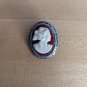 Vintage Sterling Silver Cameo Pin Broach