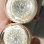 Vintage mid century Miniature Milk Bottles Salt And Pepper Shakers free shipping