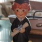 Vintage 1970 Goebel Redhead BYJ 69 Bachelor Degree Graduate Figurine  5.5" tall