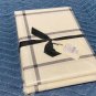 Hearth Hand 70" Round White With Black Stripes Table Cloth