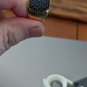 925 Sterling Silver GIE India Wide Band Black Diamonds Pave Ring size 9.25