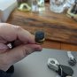 925 Sterling Silver GIE India Wide Band Black Diamonds Pave Ring size 9.25