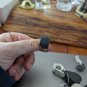 925 Sterling Silver GIE India Wide Band Black Diamonds Pave Ring size 9.25