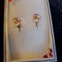 Vintage Santa Clip On Earings