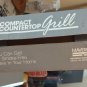 Maverick Electric Compact Countertop Grill Indoor White Stoneware 12" USA
