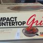Maverick Electric Compact Countertop Grill Indoor White Stoneware 12" USA