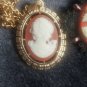 Vintage Cameo Brooches And Cameo Necklace Custom Jewelry Lot