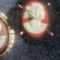 Vintage Cameo Brooches And Cameo Necklace Custom Jewelry Lot