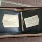 Vintage Rolfs Billfold 'N' Key Holder Gift Set Wallet Is Leather KC Golden
