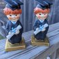 Pair of GOEBEL REDHEAD BACHELOR DEGREE FIGURINES (BOY GRADUATE) 5"H WEST GERMANY