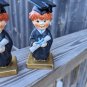 Pair of GOEBEL REDHEAD BACHELOR DEGREE FIGURINES (BOY GRADUATE) 5"H WEST GERMANY